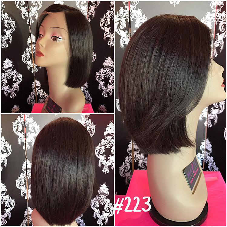 10" Silky Straight, Front Lace